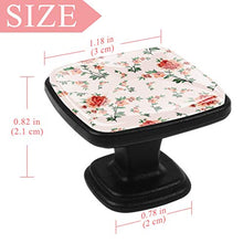 Bellissimi fiori Pomelli per Porta Set di 4 Pomelli per Mobili Manopole per Cassetti Cucina Armadio Vetro