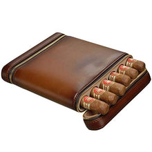Jia He Scatola di sigari Cigar Box, Sigaro Idratante Legno di Cedro Cigar Portable Set 6 Stick 2 Colori facoltativi (Color : B)