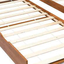 BIGTO - Divano letto estraibile, struttura in legno di pino massello, per la casa, 90 x 200 cm, colore: Marrone miele