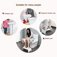 Sgabello da toilette accovacciato, sgabello da bagno antiscivolo resistente all'usura, alleviare la stitichezza, bambini, donne incinte, forniture ausiliarie per sgabello da toilette per anziani