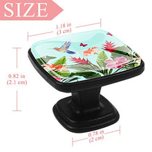 Colibrì Fiore Foglia Di Palma Farfalla Pomelli per Porta Set di 4 Pomelli per Mobili Manopole per Cassetti Cucina Armadio Vetro