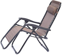 PAKUES-QO Sedia da Giardino reclinabile reclinabile Sedie da Spiaggia Sdraio reclinabili, Marrone