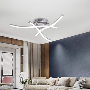 Plafoniera LED Soffitto, Lampadario soggiorno, luce bianca neutra 4000K, LED integrati 18W 1.600Lm, lampada da soffitto moderna per camera da letto soggiorno ristorante scala, 220V