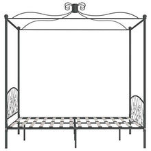 SKM Letto a Baldacchino Grigio in Metallo 180x200 cm (31.9kg)