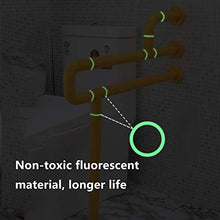 Senza Barriere Maniglioni per WC, Equilibrio Skid Temperatura Ambiente Corrimano del Bagno Maniglia Supporto Sicurezza in Acciaio Inossidabile per Anziani Bambini Disabili Gestante,Giallo