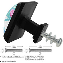 Unicorno arcobaleno 3 PCS Pomelli per Porta, Pomolo per Mobile, Pomelli per Mobili con Viti, Maniglia per Armadietto, Pomelli per Porta, Pomelli per Cassetti per Porta, Armadio, Cassetto e Credenza
