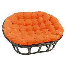 CUICI 67" Pansan Doppia Aghi Sedile Cuscino,Sostituzione Impermeabile Morbido Addensare Sedia,Poliestere Overstuffed per Il Giardino del Cortile-Orange 172x120x15cm(68x47x6inch)