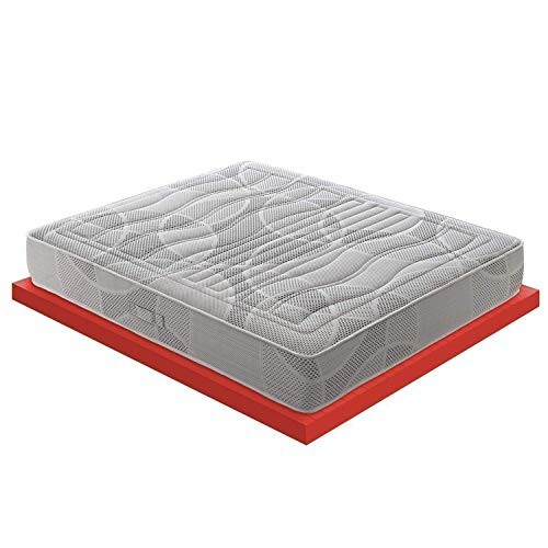 Materassiedoghe - Materasso Matrimoniale Memory Foam 11 Diverse Zone – 7 cm Memory Foam – Certificato Presidio Medico – 100% Made in Italy – MOD. Polifoam (160x190)