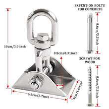 ZYUB Famiglia 304 acciaio inox rotante cuscinetto gancio amaca piastra fissa gancio soffitto sedia fissaggio fibbia accessori