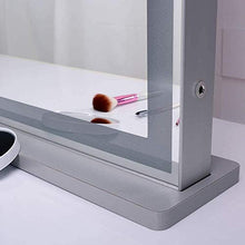 HFFFHA Specchio per Il Trucco con luci retroilluminate a LED Specchio per Trucco Hollywood da Tavolo Illuminato per spogliatoio e Camera da Letto 3 modalità di Colore