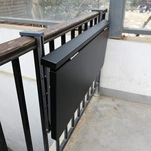 Tavolo pieghevole da parete Ringhiera da balcone Tavolo appeso Tavolo pieghevole in acciaio inossidabile Appeso Bar domestico Appeso a parete Scrivania Scrivania per computer Tavolo per il tempo lib