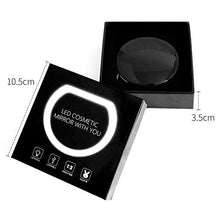 Flybiz Specchio portatile tascabile a due lati con illuminazione a LED, ingrandimento 1x/3x, compatto, pieghevole, specchio cosmetico illuminato per cosmetici in viaggio