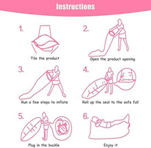 Lettino da Viaggio Lettino da Viaggio Gonfiabile Lounger Divano con Bagagli Air Bag Hammock Gonfiabile Divano Fit for Il Viaggio, Campeggio, Piscina e Spiaggia, con Il Sacchetto 5-26 (Color : Pink)