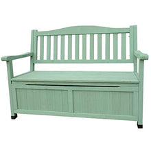 Panca da giardino sedile contenitore in legno massello, Armadio di stoccaggio per attrezzi da giardinaggio con panca da giardino impermeabile anticorrosione carbonizzata, Con schienale e bracciolo