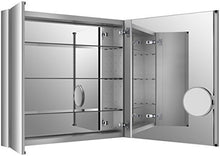KOHLER K-99009-NA Verdera, armadietto per medicinali a chiusura lenta, con specchio d'ingrandimento da 34" x 30"