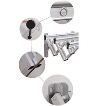 ZXZY Clothes Airer Stendino a Parete, Pieghevole Estensibile   Stendibiancheria, Asciugatrice Stendibiancheria Portabiancheria, Portasciugamani per Bagno, Balcone Washingline (Color : Silver)