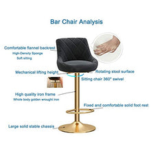 Sgabelli da bar girevoli in metallo 1/2/4 pezzi - Sgabelli da bar alti 65-80cm, sedie in velluto con schienale, sgabelli da pranzo moderni per la colazione per bar / caffè / cucina, nero Sgabelli da B