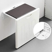 KKYY Sgabello Pieghevole a Parete, Lega di Alluminio Sedile for Doccia Sgabello for Scarpe Bagno Antiscivolo Regolabile in Altezza Elevata capacità Portante Muto Rallenta Porta Casa di Cura
