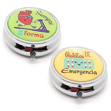 MovilCom® - Portapillole giornaliero tascabile con 3 scomparti, portapillole organizer per pillole e medicinali, 2 pezzi (mod.653304 e mod.653306)