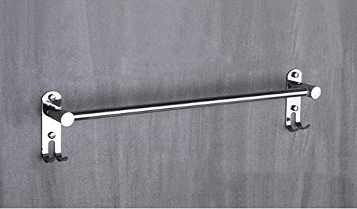 GAOZHEN Portasciugamani, portasciugamani in Acciaio Inossidabile, portasciugamani a Parete, Supporto per ripiano Doppio da Bagno, per Bagno, Cucina e Hotel (Dimensioni: A-50 cm)