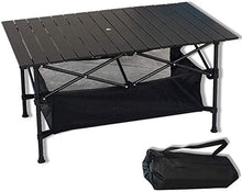 Tavolo da picnic all'aperto Tavolo da cucina Black Black Carta Pieghevole Tavolo portatile Ultra-leggero in lega di alluminio per uso esterno per il tempo libero balcone tavolino da caffè auto da camp