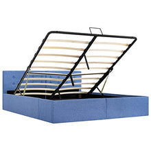 SKM Giroletto Idraulico con Contenitore Blu in Tessuto 160x200 cm