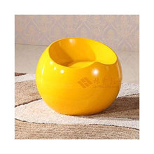 LINXUAN Moderna in Fibra di Vetro Sgabello Globo della Sfera Sdraio da Spiaggia, for la Sedia dell'ufficio Backless Tea Time Chat Bussiness Fashion Communication 0814 (Color : Yellow)