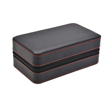 QINJLI Handmade Cigar Humidor, Cedar Cigar Desktop Box con umidificatore, Piano in Vetro for 6 Sigari