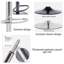 Ljings - Sgabello girevole regolabile, sedia da banco per pub, sedia imbottita con schienale medio, per sedili ergonomici, da cucina, da pranzo, colore: blu