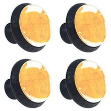 Pigmento giallo 4 PCS Pomelli per Porta, Pomolo per Mobile, Pomelli per Mobili con Viti, Maniglia per Armadietto, Pomelli per Porta, Pomelli per Cassetti per Porta, Armadio, Cassetto e Credenza
