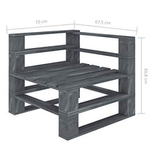 Tidyard Divano Pallet da Giardino con Cuscini, Divano da Giardino in Pallet 2 Posti in Legno Beige