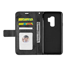 Bear Village® Cover per Samsung Galaxy S9 Plus, Anti Graffio Custodia in Pelle con TPU Interno, Alta qualità Galaxy S9 Plus Cover con Chiusura Magnetica, Nero