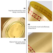 Hemoton 200Pcs in PVC Termoretraibile Calore di Capsule Capsule Vino Termoretraibile Adatto per Bottiglie di Vino Bottiglia di Vino Uso Domestico 33 Millimetri (Oro)