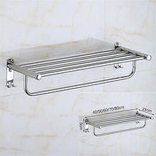 Towel shelf Portasciugamani in Acciaio Inossidabile, portasciugamani da Cucina per Bagno, portasciugamani a Doppio Strato a Parete, per riporre Gli Asciugamani