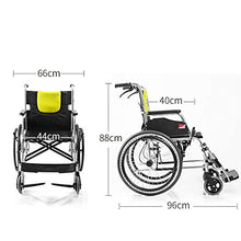 Carrozzine Semoventi, Portatile Transito Viaggio Portatile Multifunzione Pieghevole, con Pneumatici Stabile Anziani/Disabili Trolley da Viaggio Sedia da Trasporto Senior/Disabili Scooter A