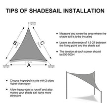 Sunnylaxx Tenda a Vela Triangolare 3 x 3 x 4.2 Metri, Vela Ombreggiante Resistente e Traspirante per Giardino, Balcone & Terrazza, Colore Sabbia
