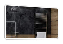 ALASTA® Specchio | Specchio LED con Illuminazione a LED | 100x90cm | Osaka | Personalizza Specchio Bagno | Evaporazione/Specchio ingranditore