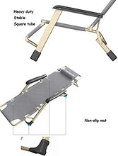 Azyq Sedia Reclinabile Pieghevole Zero Gravity Lounge Chair Oversize Xl, Sedie a Sdraio Cuscino in Cotone per Giardino Patio Esterno Lettini Prendisole Letto Reclinabile Caricamento Fino a 260Kg con