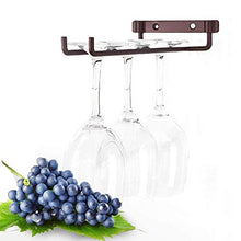 Portabottiglie da vino, fila singola Porta bicchieri in ferro finitura cromata Portabottiglie da parete a parete Cucina Scaffali da bar per la casa Decorazione(Rame opaco)