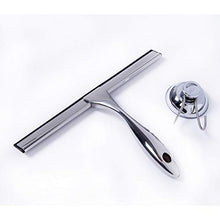 ShinyAmber Glass Wiper Detergente per vetri per vetri in Acciaio Inossidabile Maniglia per Raschietto Pulizia tergicristallo Lavavetri Doccia Specchio per Bagno (Silver, 25 * 17 * 4cm)
