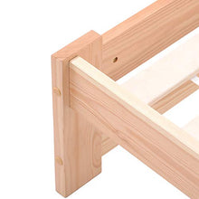 WGYDREAM Letto Giroletto in Legno Massello Letto Matrimoniale Rete in Massello Letto Futon Naturale con Testiera E Rete A Doghe, 200x140cm