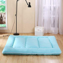 HKX Tappetino Pieghevole Ispessito, Grande Portatile Varie Dimensioni coprimaterasso Futon Lavabile dormQueen-King-D 90x200cm (35x79 Pollici)