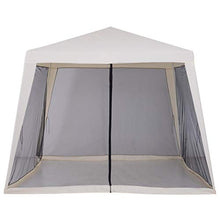 miozzi Gazebo da Giardino 3x3x2.35 m in Acciaio con Zanzariere Beige