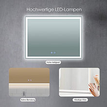 YU YUSING - Specchio Trucco LED da Tavolo, Specchio Bagno Smart con luce da parete , Specchio Make Up illuminato e professionale, Specchio Hollywood infrangibile, 60x80, 3000-8000K