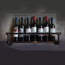 MoDi Wine Rack Retro Style Industriale Tubo di Acqua a Parete Vino Rack (L50 / 80 / 100cm) (Size : 80CM)