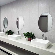 WWWRL Specchio Ovale Senza Cornice Specchio da Bagno, Specchio Cosmetico da Parete per Bagno, Vanità, Soggiorno, Specchio in Vetro A Parete 40x60cm, 60x80cm, 50x70cm