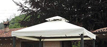 Megashopitalia Top Telo Copertura di Ricambio per Gazebo 3x3 MT con Airvent Bianco in Poliestere da 180 gr/mq