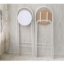 FACC Sgabello da Bar Pieghevole, Sgabello Alto 60 Cm, Sgabelli da Bar Nero, Sedie da Bar Esterno, con Schienale, Coprigambe Antiscivolo, può Sopportare 125 kg, per Casa, Cucina E Ristorante
