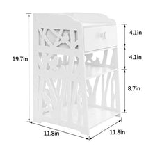 Yuanyan - Comodino a 3 ripiani, con 1 cassetto, comodino, tavolino da caffè, design alla moda, per camera da letto, comodino, comodino, comodino, armadietto, mensola per camera da letto e bagno