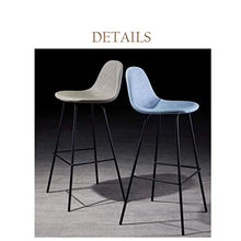 YUBINjiubadeng Sgabello da Bar 25 / 29inch contatore Altezza Bar Stool Sedia d'Epoca in Pelle Sgabello con Schienale Alto Sunken Sedile Pianale da Cucina Bistro Cafe Bar Max.carico 440lb